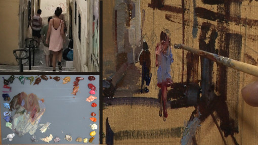 Michele Usibelli oil painting impressionism