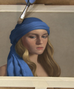 David Gray painting the classical portrait