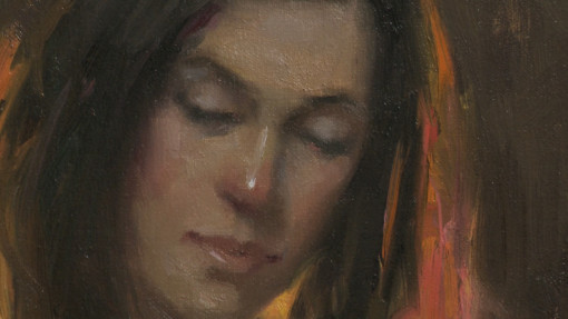 Bryce Liston oil painting the draped figure