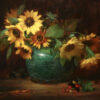 Elizabeth Robbins sunflowers and Jade